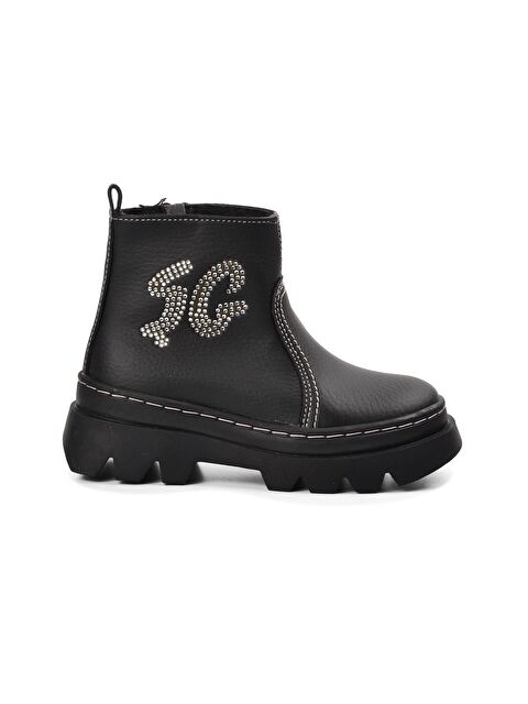 Ayakmod Şng 2301996-P Siyah Kürklü Kız Çocuk Bot - S000028751-19351