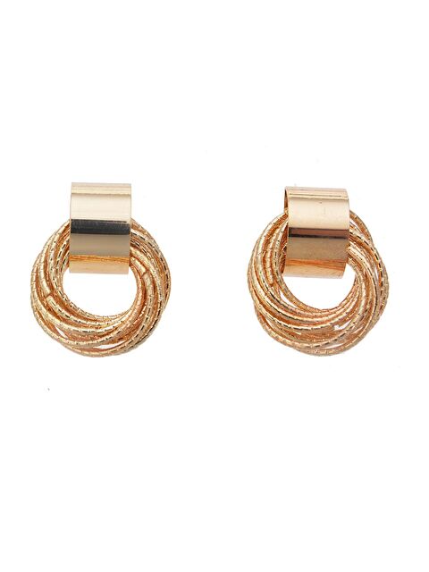 Pelin Aksesuar Gold Halkalar Küpe - S000048692-23173