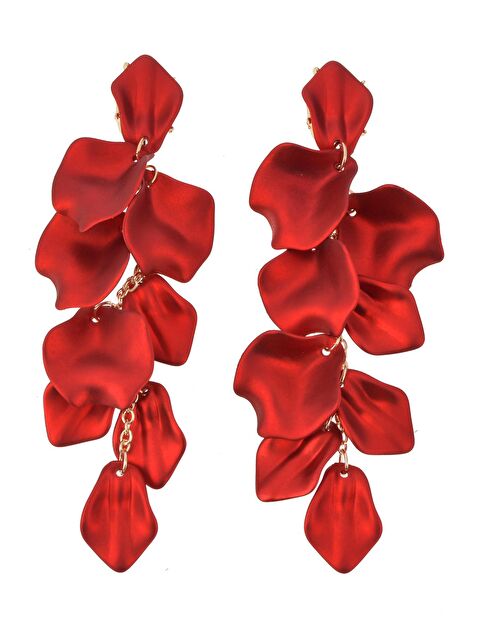 Pelin Aksesuar Kırmızı Yapraklar Küpe - S000048696-23173