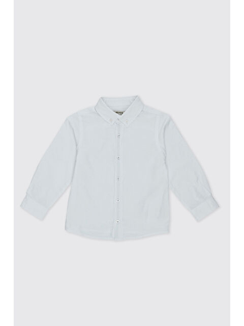 Panço Erkek Bebek Oxford Beyaz Gömlek - S000333879-20063