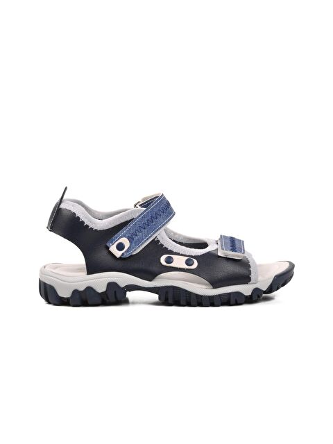 Ayakmod 22Y05 Lacivert-Beyaz Erkek Çocuk Sandalet - S000057862-37341