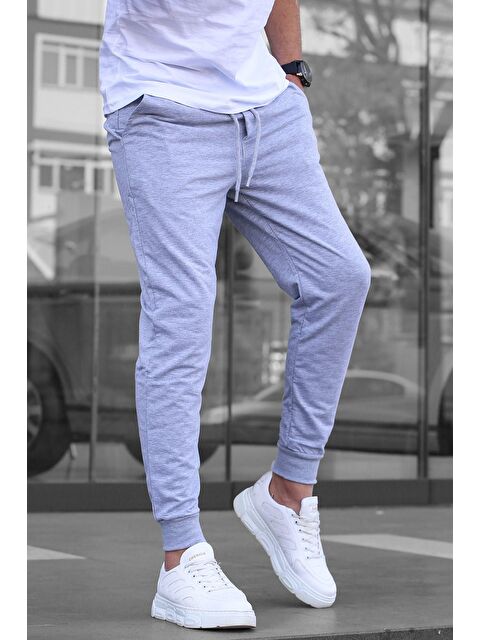 Madmext Gri Paçası Lastikli  Erkek Jogger Eşofman Altı 4821 - S000031782-20600