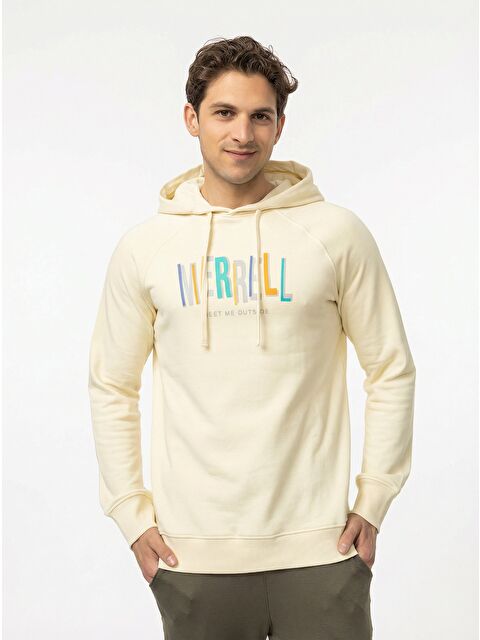 Merrell Swift Erkek Bej Kapüşonlu Sweatshirt