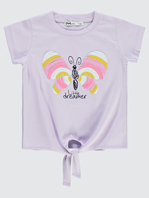 Civil Girls Kız Çocuk Tişört 2-5 Yaş Nazik Lavanta - S000199739-20042