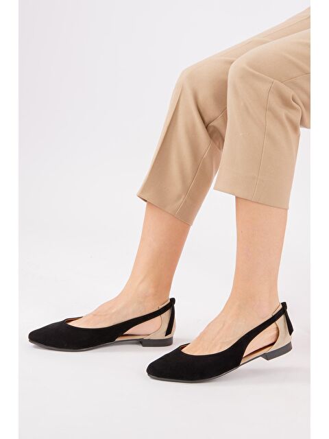 Fox Shoes Siyah/Ten Kadın Babet H726324002 - S000031860-19351