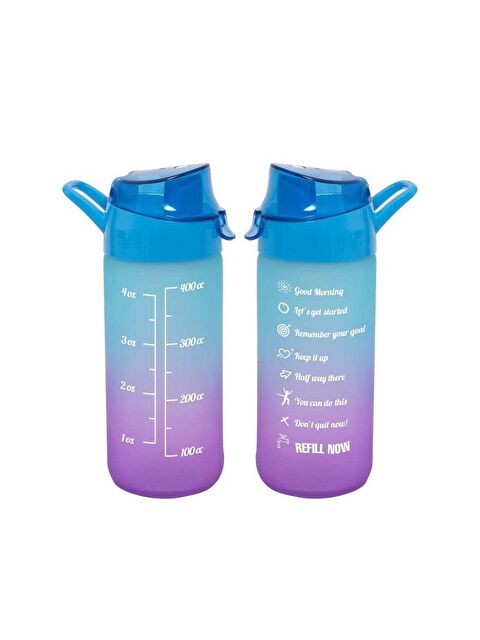 Herevin 111808-160 Cam Su Şişesi - Motivasyon Su Matarası - Suluk Mavi - S000104782-17234