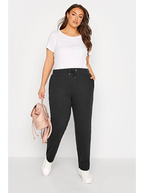 Stil Diva Büyük Beden Beli Lastikli ve Büzgülü Cepli Boru Paça Eşofman Altı 142694 - S000087199-19351