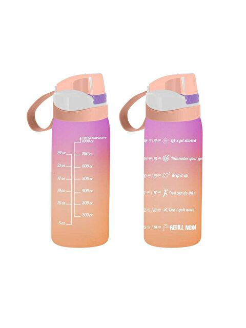 Herevin 161646-162 Su Şişesi - Motivasyon Su Matarası - Suluk Yavruağzı - S000104787-20013