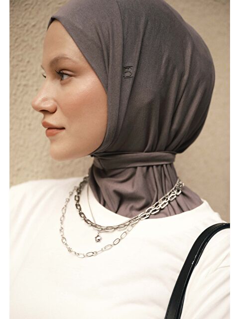Fresh Scarfs Koyu Gri Athletıc Hıjab