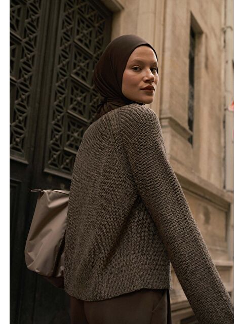 Fresh Scarfs Koyu Kahve Athletıc Hıjab