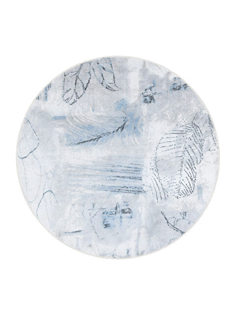 Homefesto Dekoratif Özel Tasarım Yıkanabilir İnce Kaymaz Tabanlı Modern Halı KECE FR33 - S000354416-17234