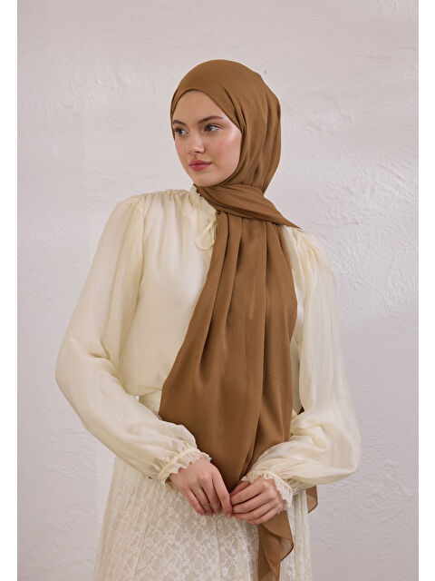 Fresh Scarfs Soft Viskon Şal Sütlü Kahve