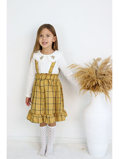 Harika Kids Kız Çocuk Askılı Elbise İkili Takım - S000147338-20072