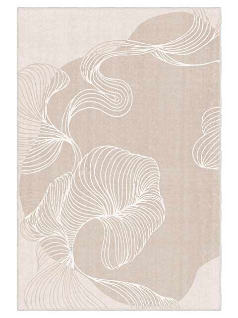 Homefesto Dekoratif Özel Tasarım Yıkanabilir İnce Kaymaz Tabanlı Modern Halı KECE FR51 - S000354206-19966