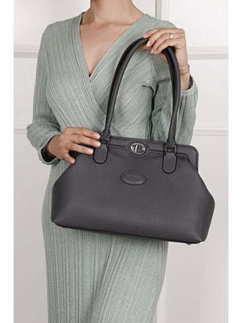 GÖNDERİ(R) Platinum Hakiki Deri Büyük Boy Kadın Omuz Ve El Çantası B8397 - S000053958-20600