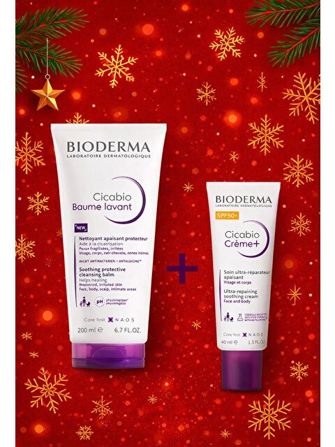 Bioderma Cicabio Dövmeli Ciltler İçin Temizleyici ve Onarıcı Bakım Kiti - S000453299-26865