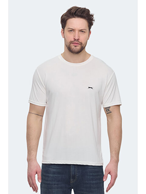 SLAZENGER KRATER Erkek Ekru Tişört - S000371954-19965