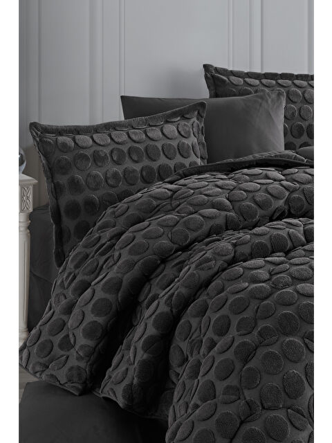 Nordqueen Jakarlı  Wellsoft Çift Kişilik Uyku Seti Perle Antrasit - S000327265-29666