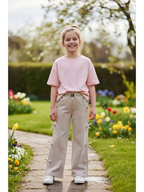 Fullamoda Kurdele Detaylı Kız Çocuk Pantolon - S000506990-19928