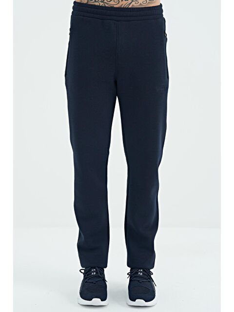 Air Jones Carlo Lacivert Fermuar Cepli Şardonlu Erkek Eşofman Alt - 84942 - S000083568-21164