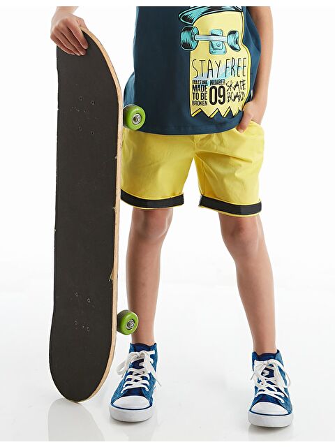 MSHB&G Sarı Erkek Çocuk Gabardin Şort - S000009126-20072