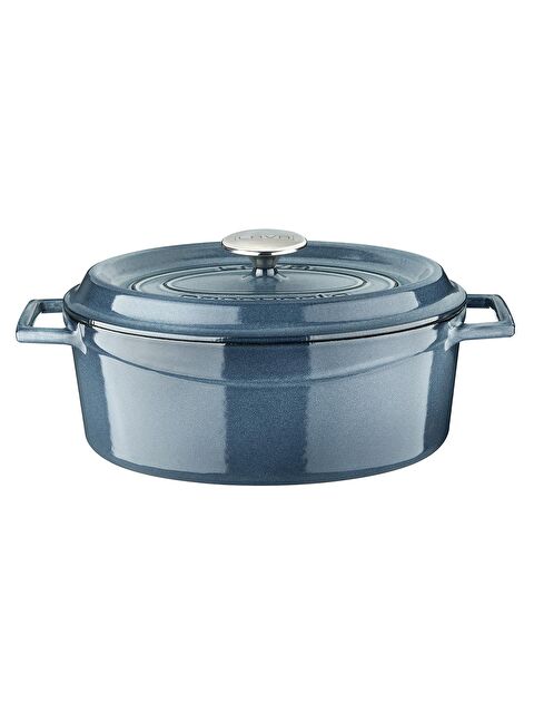 LAVA Oval Tencere Döküm Demir Yekpare Kulplu Premium Serisi Ölçü 23x29cm. - S000057258-20600