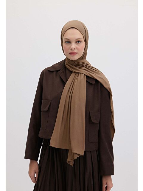 Fresh Scarfs Bambu Penye Şal Sütlü Kahve