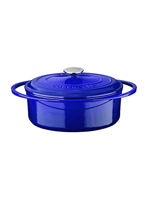 LAVA Oval Tencere Döküm Demir Kapak Heritage Serisi Ölçü 22x28cm. - S000057256-17234