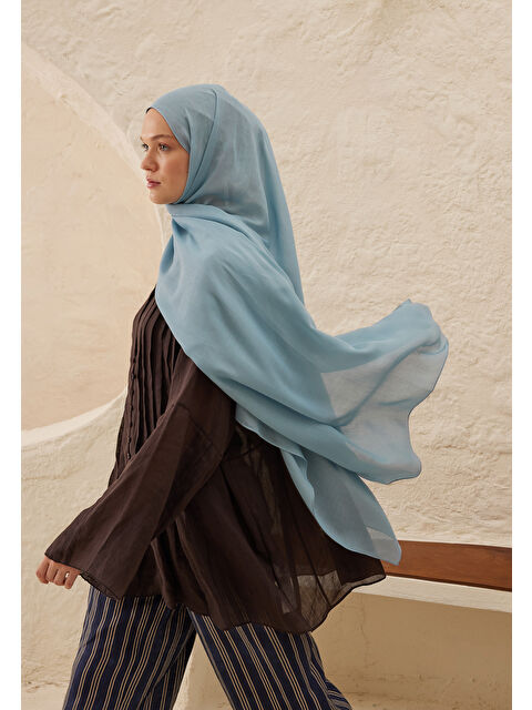 Fresh Scarfs Rami Viskon Şal Açık Mavi