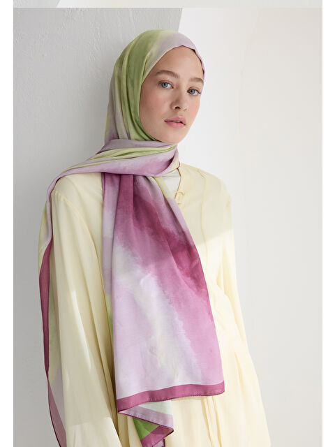 Fresh Scarfs Ombre Floş Viskon Şal Gül Pembe