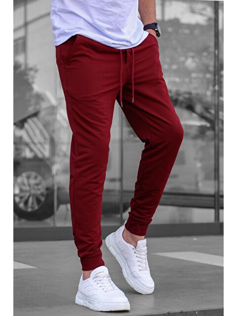 Madmext Bordo Paçası Lastikli  Erkek Jogger Eşofman Altı 4821 - S000031782-19951