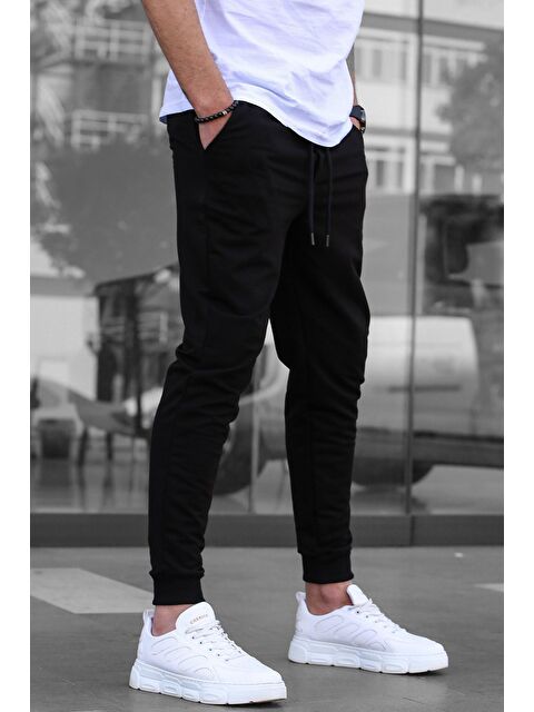 Madmext Siyah Paçası Lastikli  Erkek Jogger Eşofman Altı 4821 - S000031782-19351