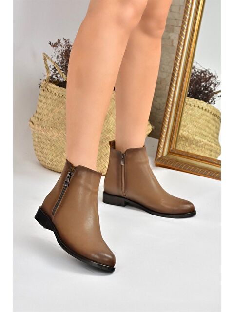 Fox Shoes L2526715 Vizon Kadın Bot - S000055060-26429
