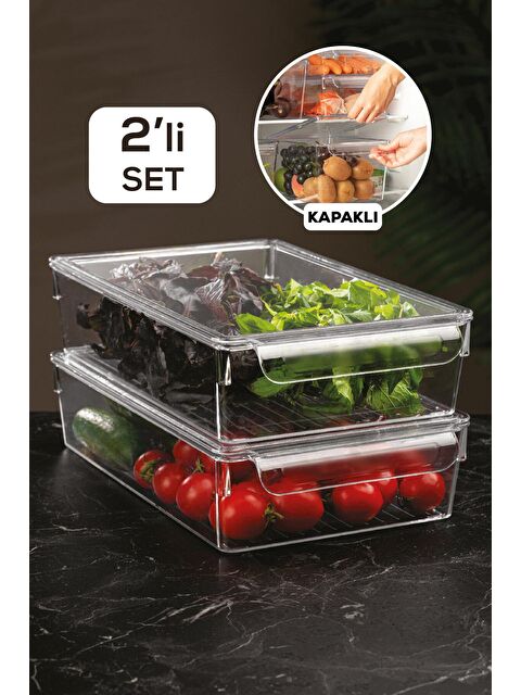 Meleni Home 2'li Kapaklı Buzdolabı Düzenleyici Organizer - S000032783-26865