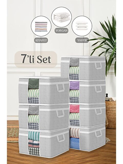 Meleni Home 7'li Maxi Pencereli Baza Altı Hurç 45 x 40 x 30 cm - S000032886-20600