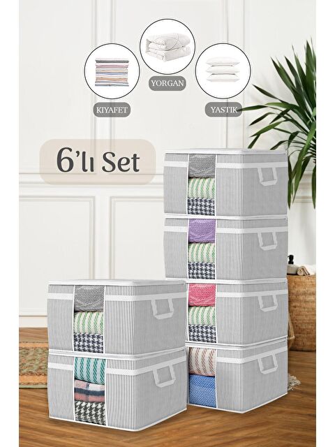 Meleni Home 6'lı Maxi Pencereli Baza Altı Hurç 45 x 40 x 30 cm - S000032890-20600