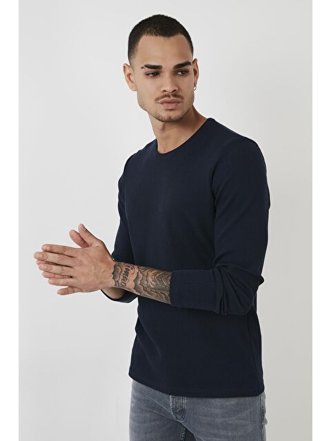 Buratti Pamuklu Bisiklet Yaka Slim Fit Basic Sweat 5905073 - S000000544-21164