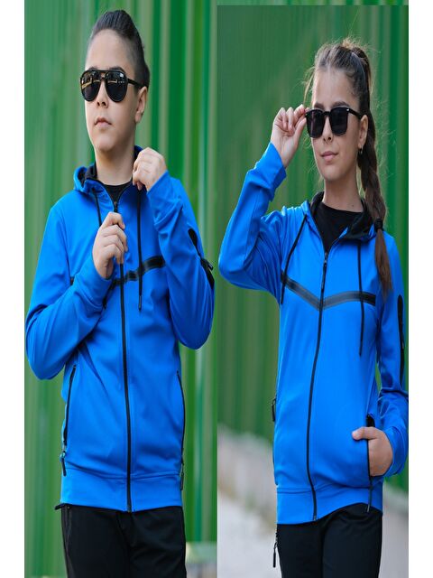 Pina Kids Unısex Dalgıç Kumaş Kapüşonlu Eşofman Takımı ESF 600 - S000369707-17714