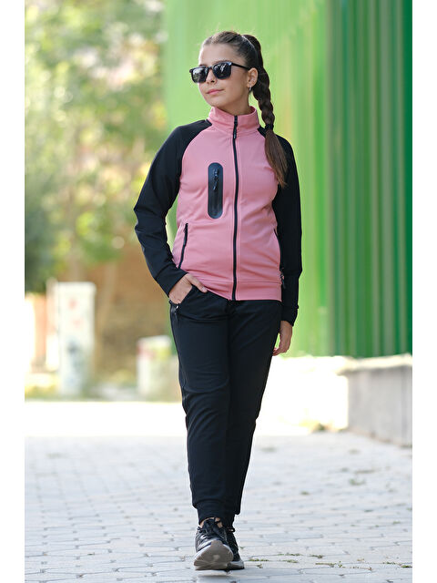 Pina Kids Unısex Dalgıç Kumaş Kapüşonlu Eşofman Takımı ESF 600 - S000369707-20024