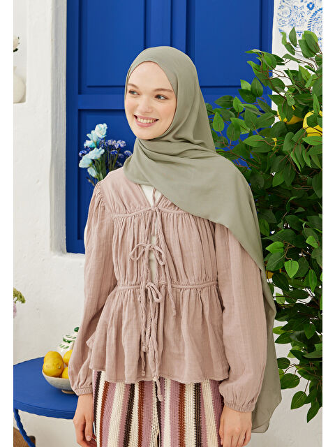 Fresh Scarfs Rami Viskon Şal Uçuk Yeşil