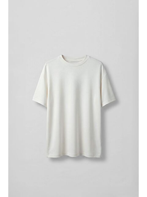 Abluka Online Erkek Oversize T-Shirt Beyaz