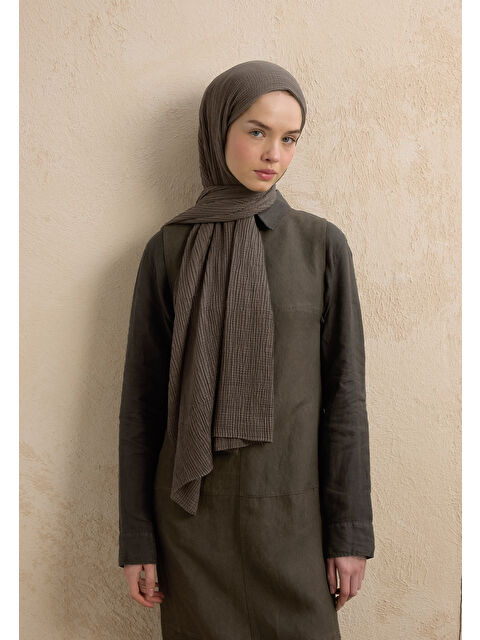 Fresh Scarfs Modal Krinkıl Şal Duman