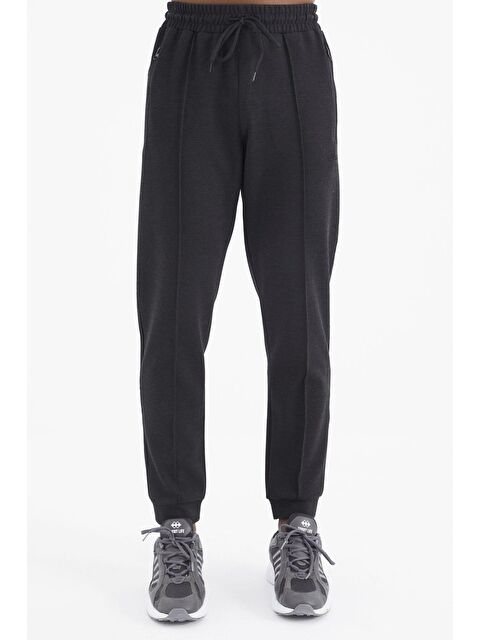 Air Jones Darian Kırçıllı Siyah Erkek Jogger Eşofman Altı- 82113