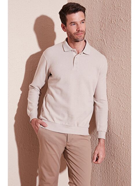 Buratti Pamuk Karışımlı Regular Fit Polo Yaka Kazak 456223 - S000067949-19928