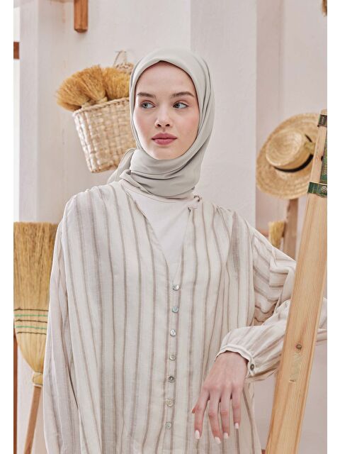 Fresh Scarfs Pamuk İpek Eşarp Açık Gri