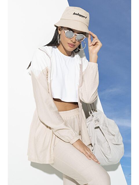 For You Moda Nakışlı Krem Rengi Safari Şapka - S000026515-19966