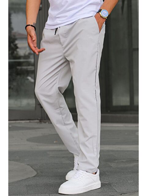 Madmext Waffle Kumaş Siyah Basic  Erkek Pantolon 6513 - S000031666-22875