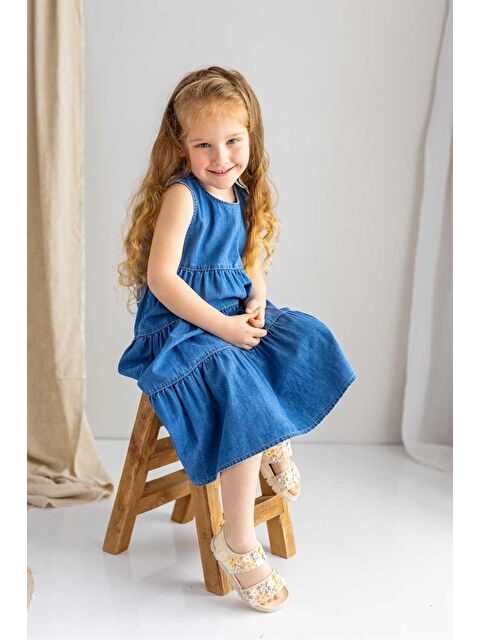 CİGİT Kız Çocuk Jean Elbise - S000256280-17234