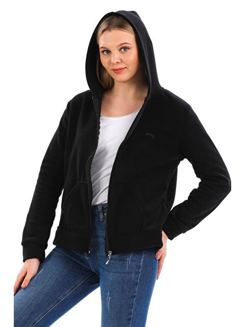 SLAZENGER SOFAL I Kadın Polar Polar Siyah