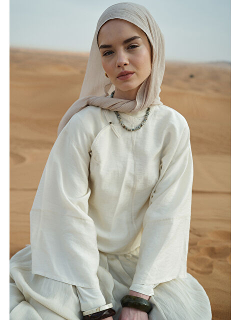 Fresh Scarfs Modal Krinkıl Şal Bej